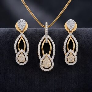 Radiant Teardrop 3 - piece : Premium Imitation Jewellery Set